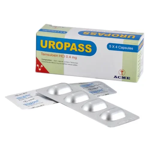 Pack Image: Uropass 0.4 mg Capsule (5 x 4)