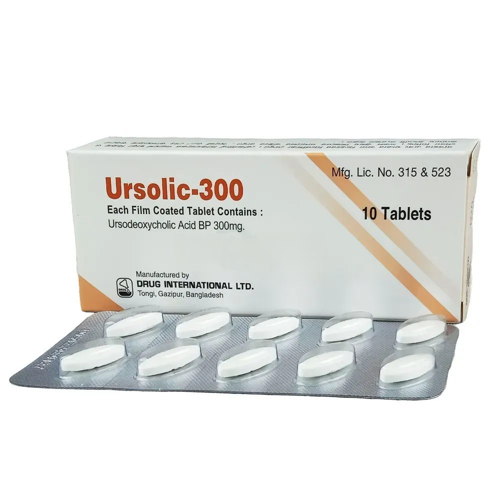 Pack Image: Ursolic 300 mg Tablet (1 x 10)