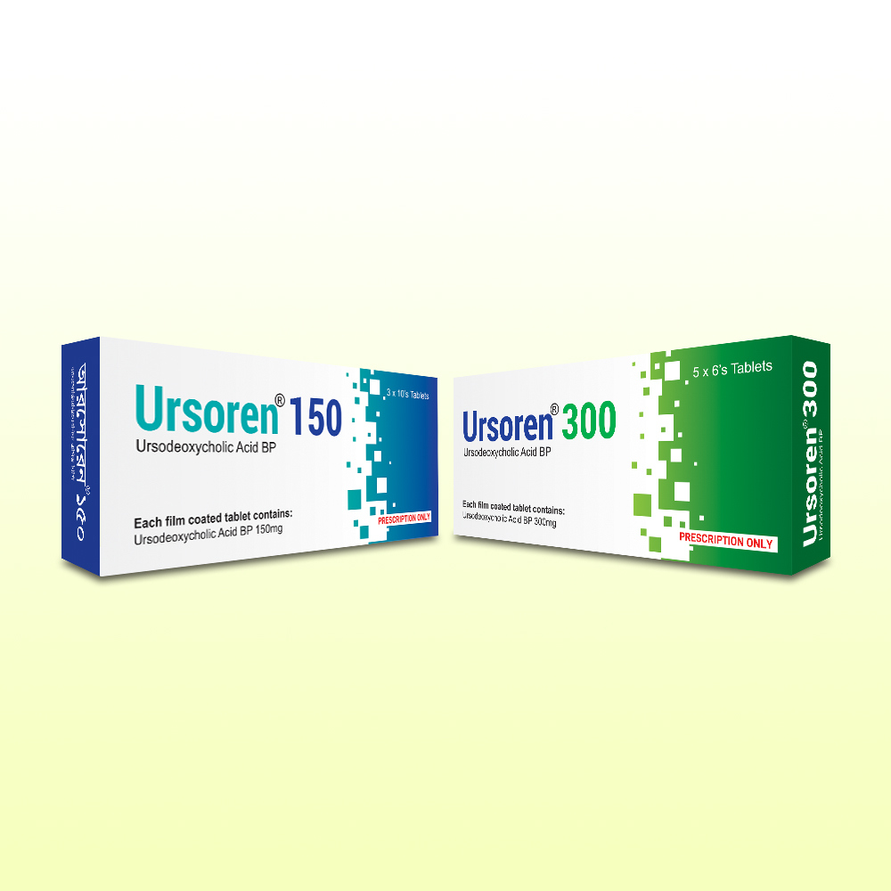 Pack Image: Ursoren 150 mg Tablet (3 x 10)