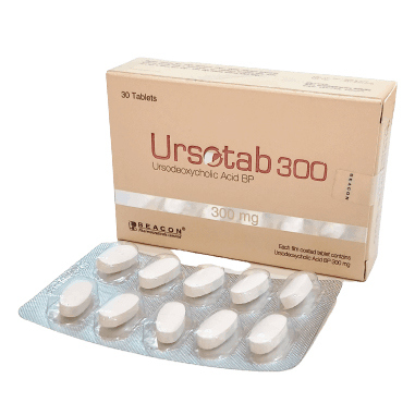 Pack Image: Ursotab 300 mg Tablet (3 x 10)