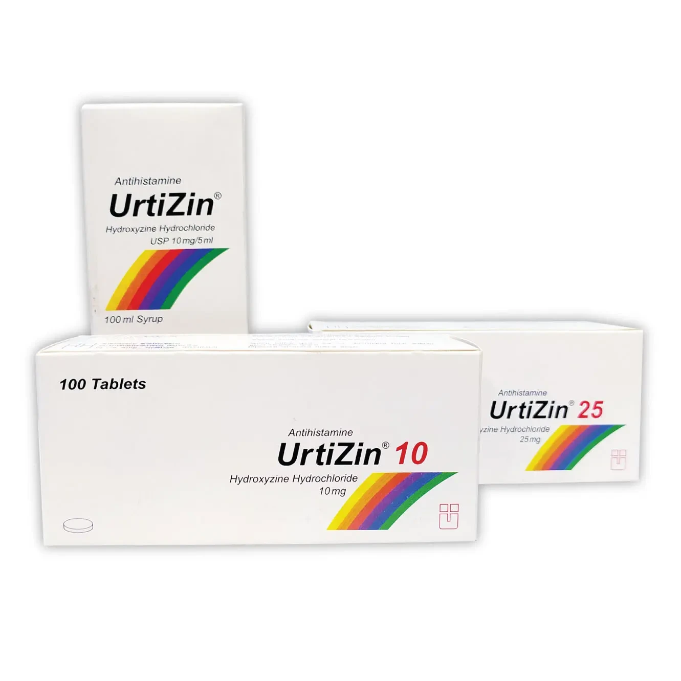 Pack Image: Urtizin 10 mg Syrup (100 ml bottle)