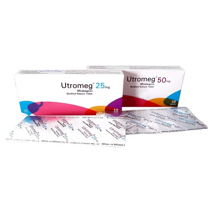 Pack Image: Utromeg 50 mg Tablet (1 x 10)