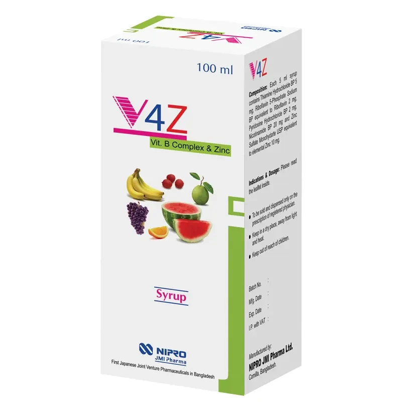 Pack Image: V4Z Syrup (100 ml bottle)