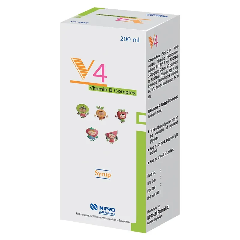 Pack Image: V4 (5 mg Syrup (100 ml bottle)