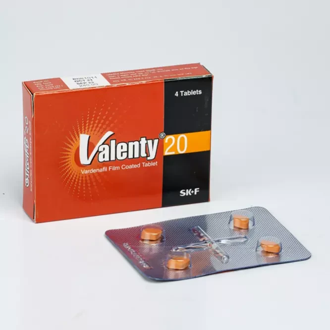Pack Image: Valenty 20 mg Tablet (1 x 4)