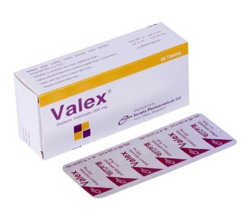 Pack Image: Valex 200 mg Tablet (6 x 10)