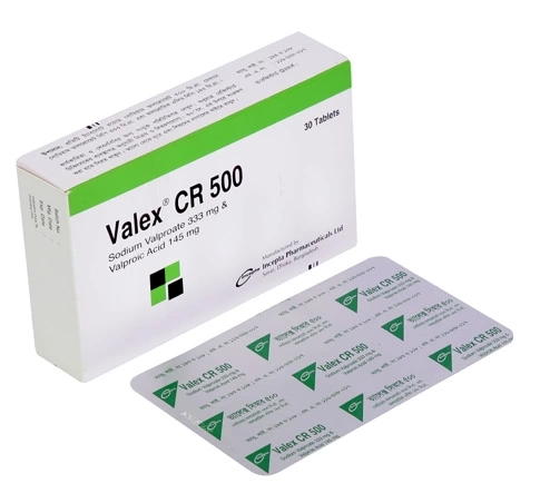 Pack Image: Valex CR 500 mg Tablet (3 x 10)