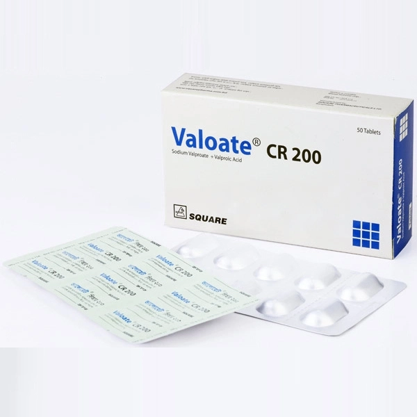 Pack Image: Valoate CR 200 mg Tablet (5 x 10)