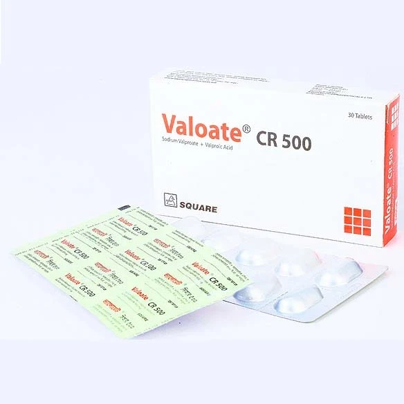 Pack Image: Valoate CR 500 mg Tablet (3 x 10)