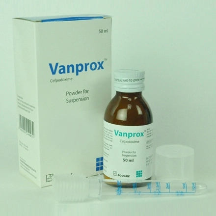 Pack Image: Vanprox 40 mg Suspension (50 ml bottle)