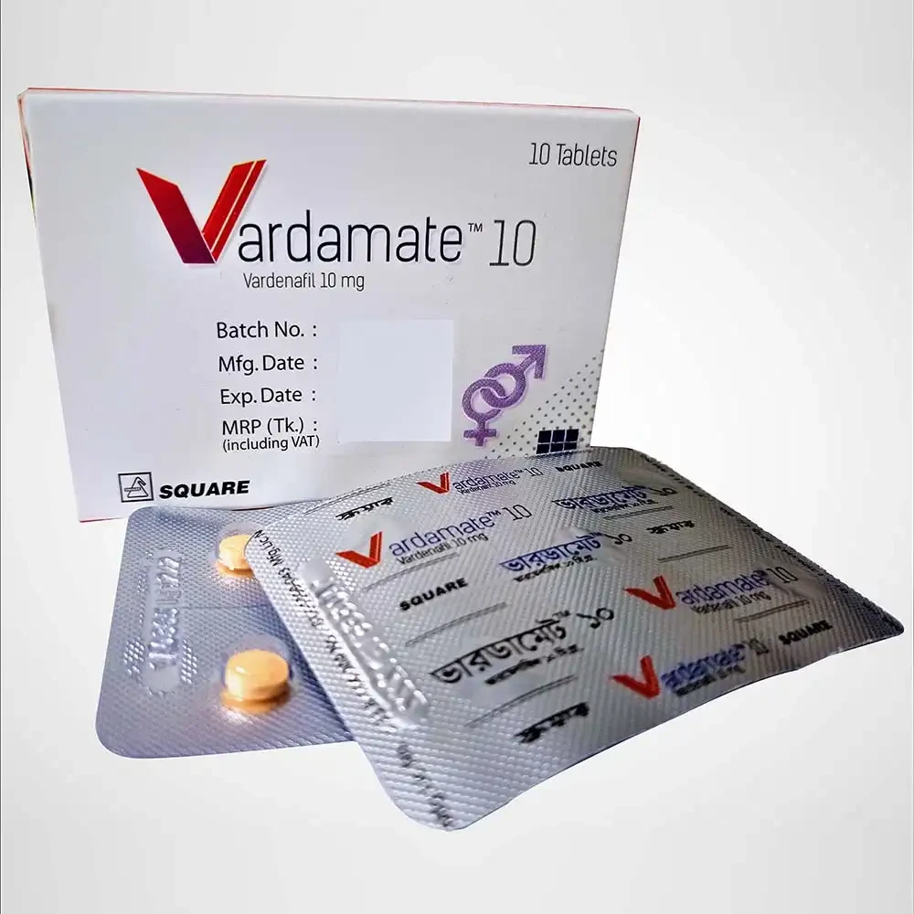 Pack Image: Vardamate 10 mg Tablet (1 x 10)
