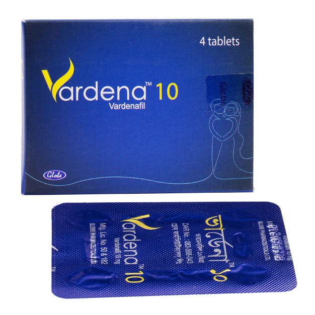 Pack Image: Vardena 10 mg Tablet (1 x 4)