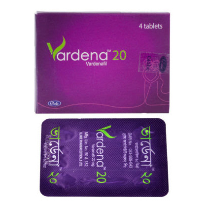Pack Image: Vardena 20 mg Tablet (1 x 4)
