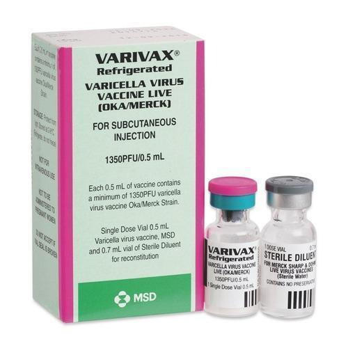 Pack Image: Varivax 0.5 ml Injection (0.5 ml vial)