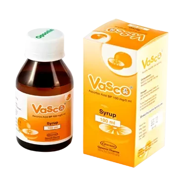 Pack Image: Vasco 100 mg Syrup (100 ml bottle)