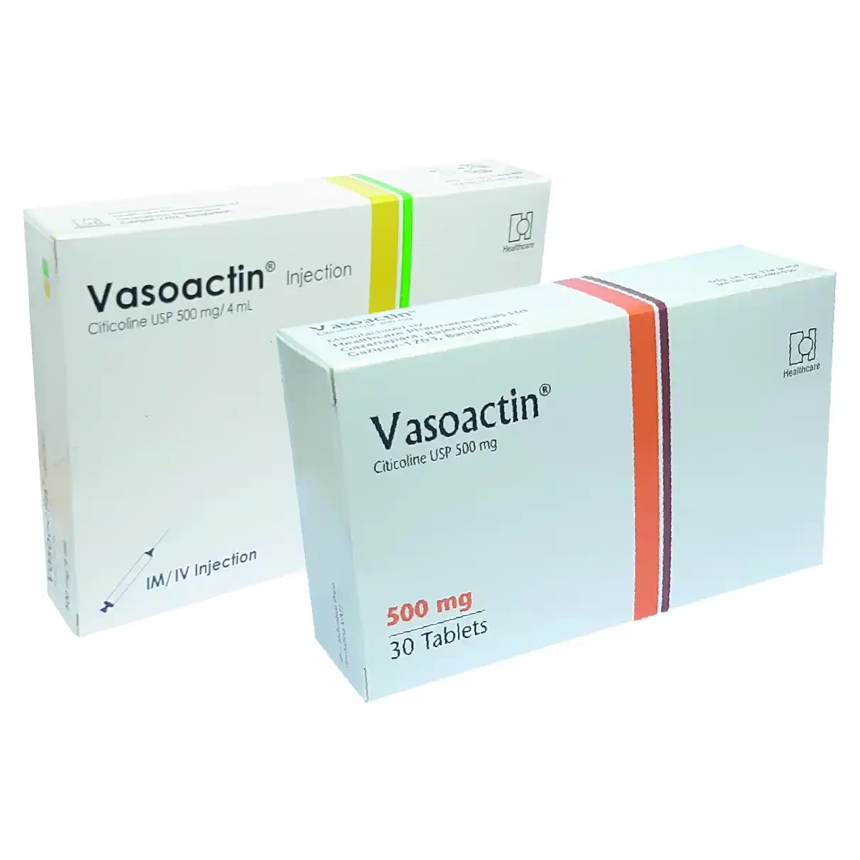 Pack Image: Vasoactin 500 mg Injection (4 ml ampoule)