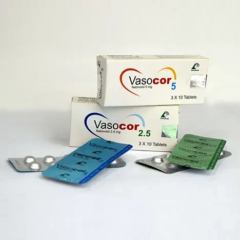 Pack Image: Vasocor 2.5 mg Tablet (3 x 10)