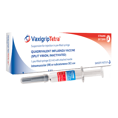 Pack Image: Vaxigrip Tetra 0.5 ml Injection (0.5 ml pre-filled syringe)