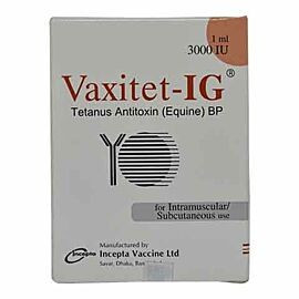 Pack Image: Vaxitet-IG 3000 IU Injection (1 ml vial)