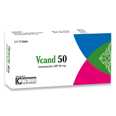 Pack Image: Vcand 50 mg Tablet (2 x 10)