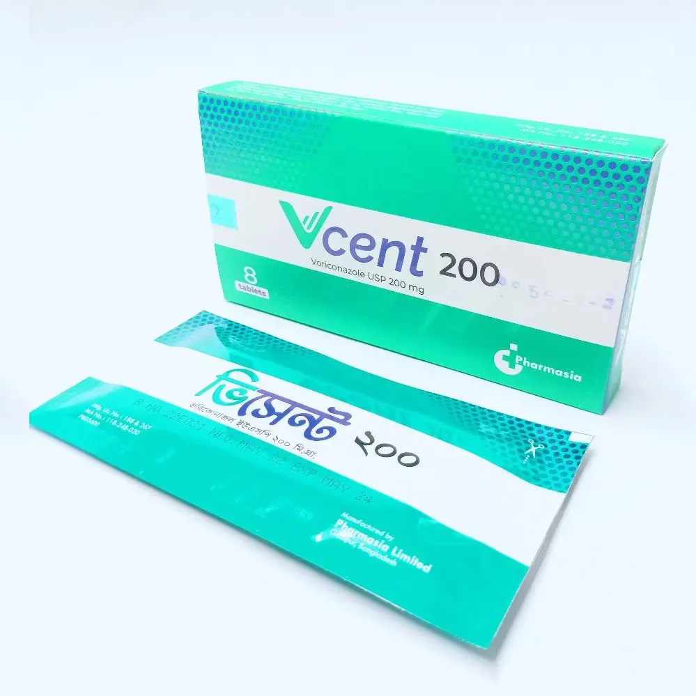 Pack Image: Vcent 200 mg Tablet (2 x 4)