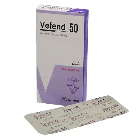 Pack Image: Vefend 50 mg Tablet (1 x 10)