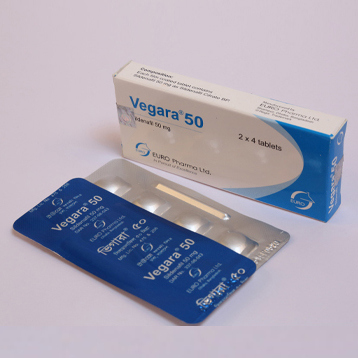 Pack Image: Vegara 50 mg Tablet (2 x 4)