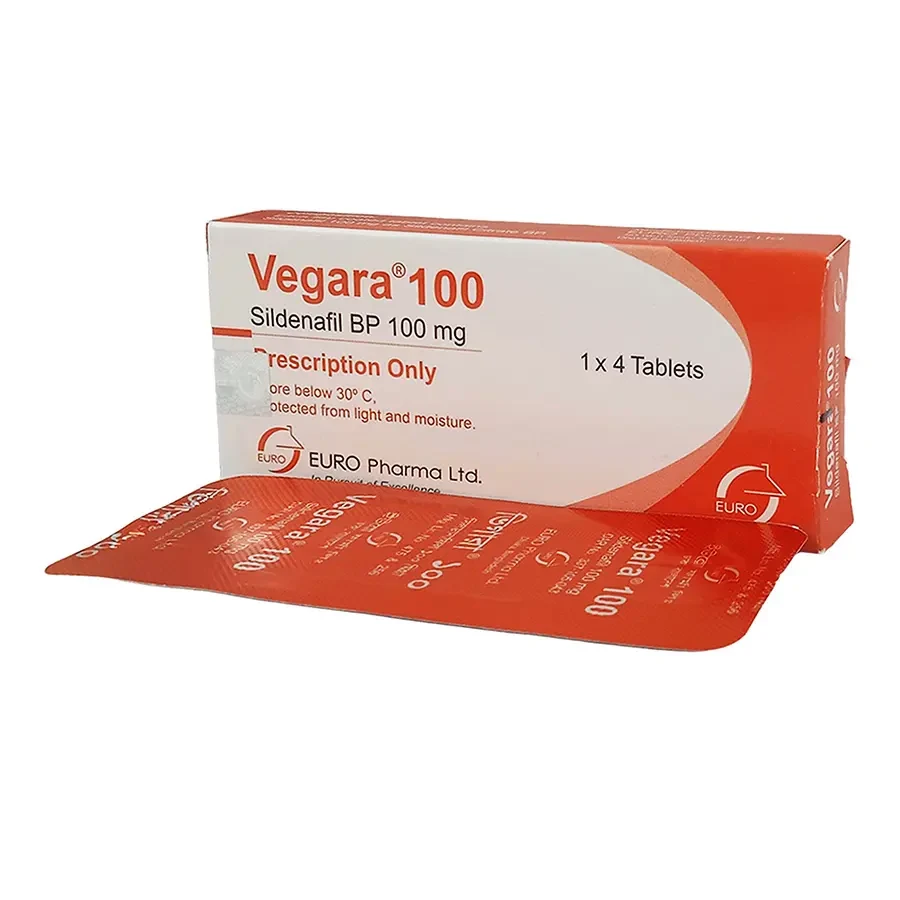 Pack Image: Vegara 100 mg Tablet (1 x 4)