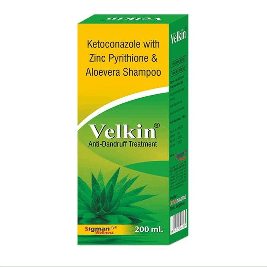 Pack Image: Velkin 2% Shampoo (100 ml bottle)