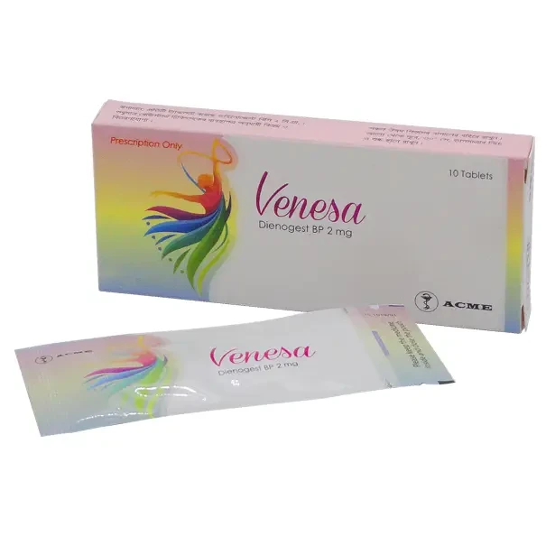 Pack Image: Venesa 2 mg Tablet (1 x 10)