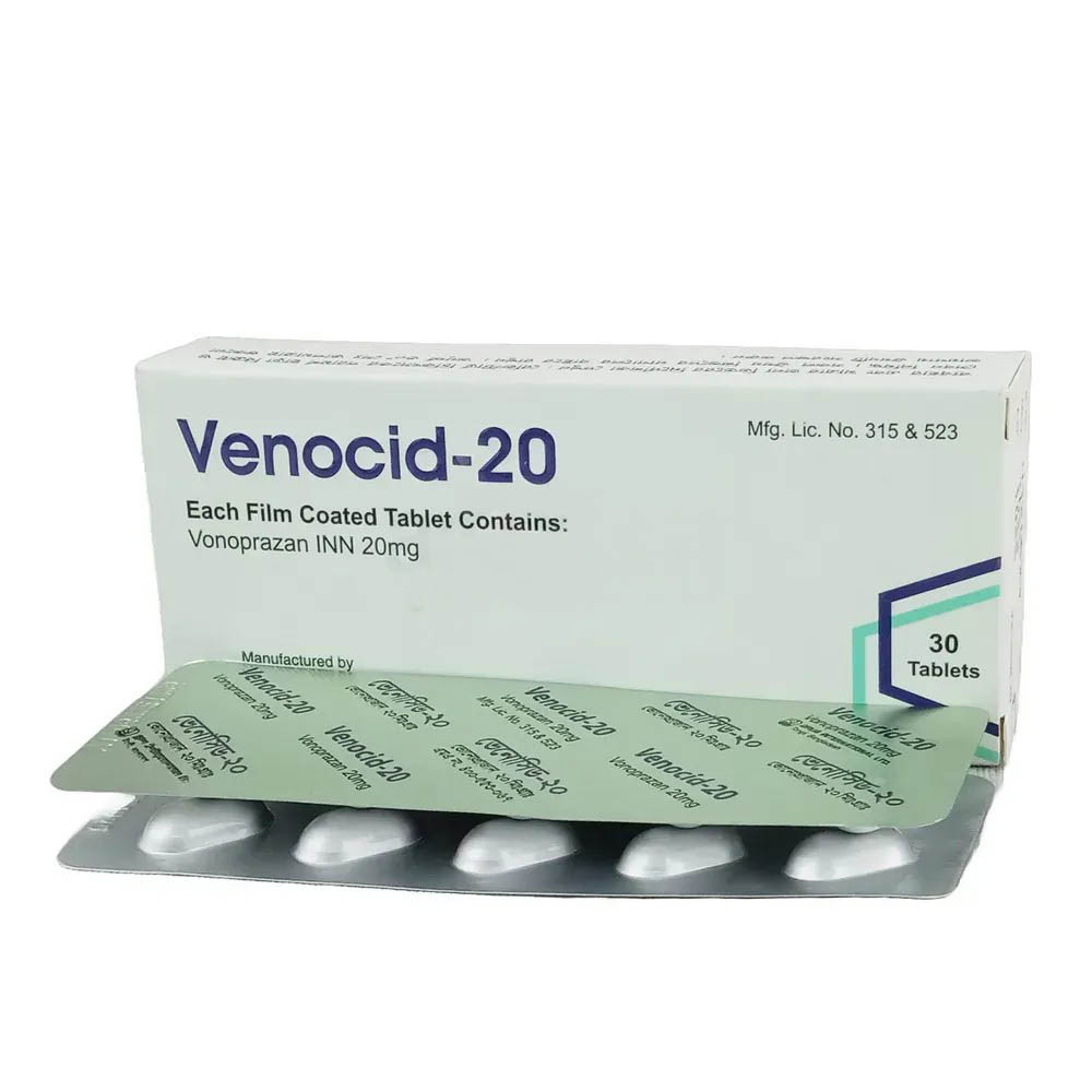 Pack Image: Venocid 20 mg Tablet (3 x 10)