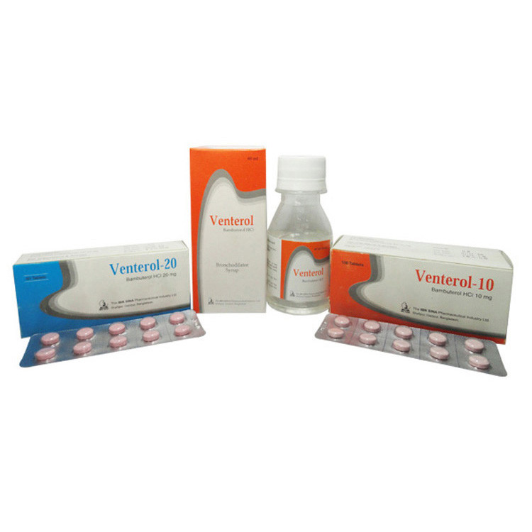 Pack Image: Venterol 10 mg Tablet (10 x 10)