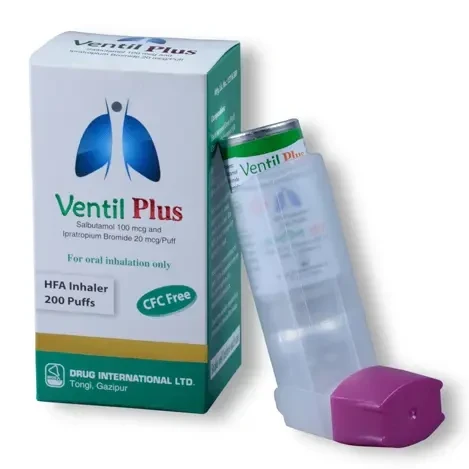 Pack Image: Ventil Plus (100 mcg Inhaler (200 metered doses)