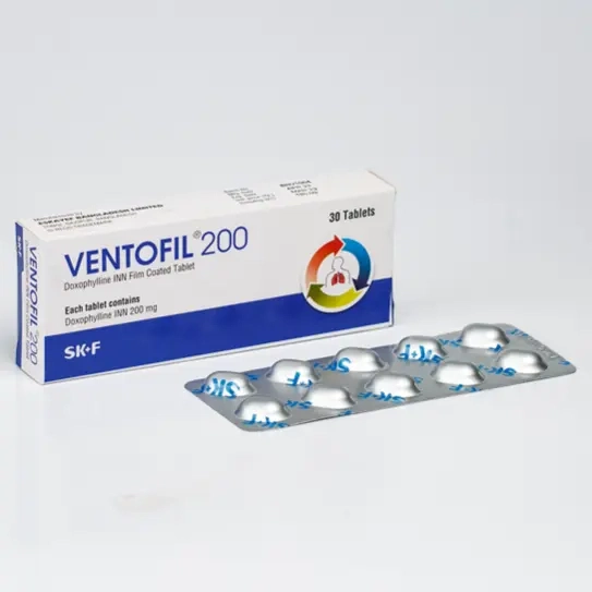 Pack Image: Ventofil 200 mg Tablet (3 x 10)