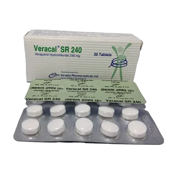 Pack Image: Veracal SR 240 mg Tablet (3 x 10)