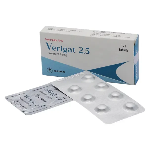 Pack Image: Verigat 2.5 mg Tablet (2 x 7)