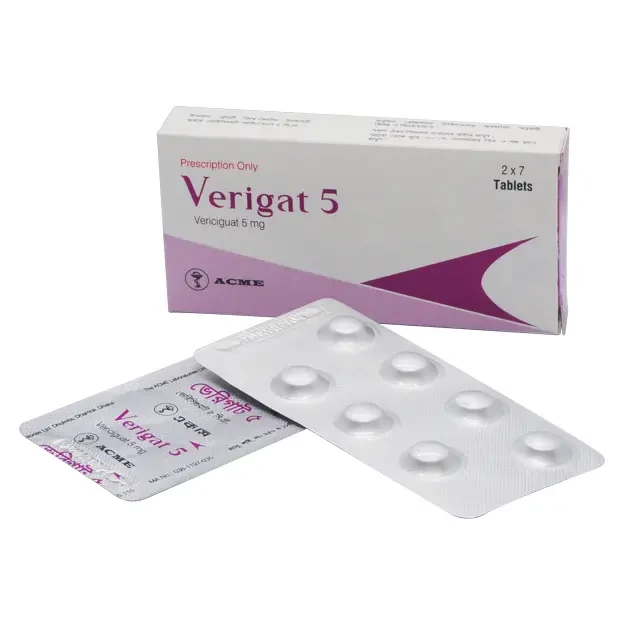 Pack Image: Verigat 5 mg Tablet (2 x 7)