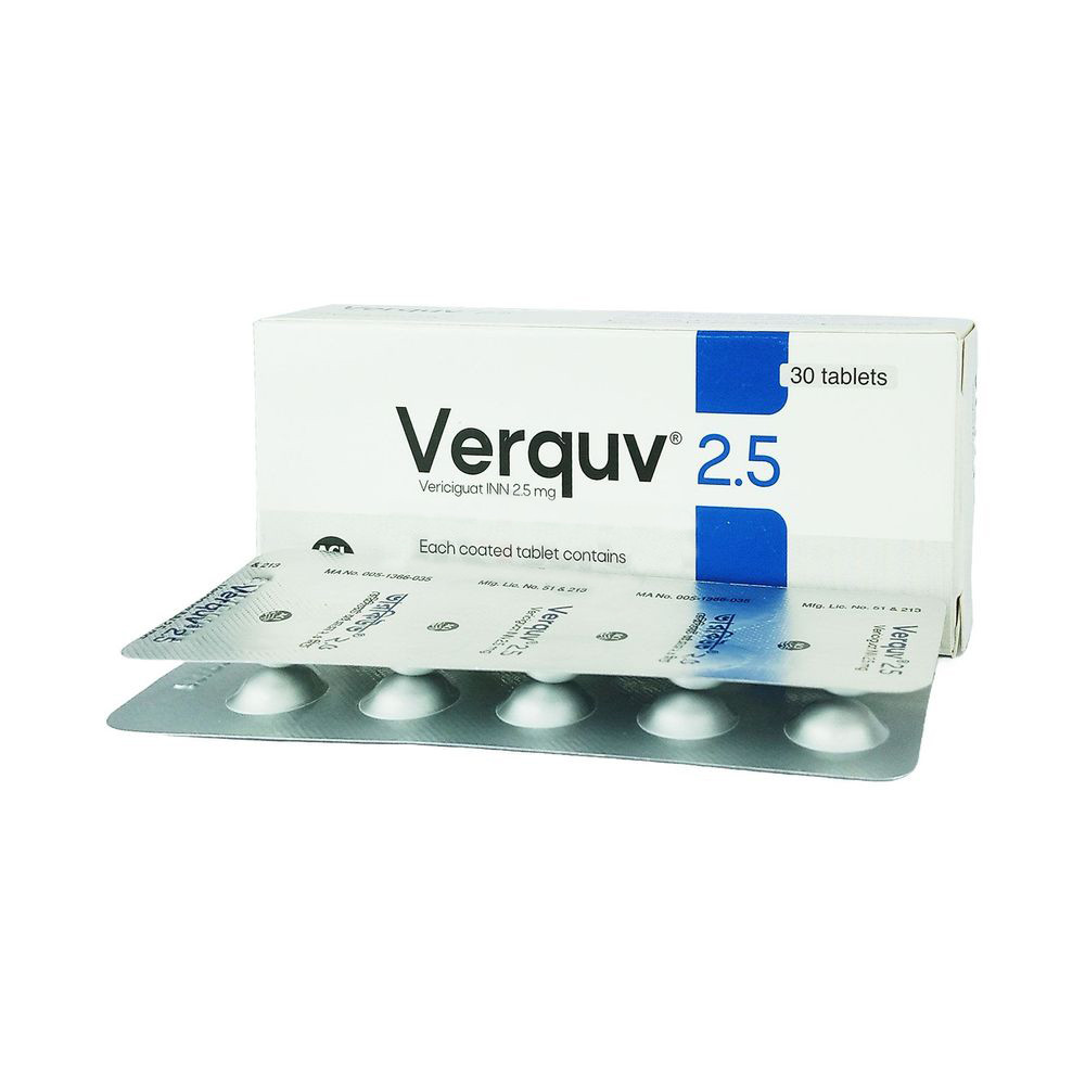 Pack Image: Verquv 2.5 mg Tablet (3 x 10)