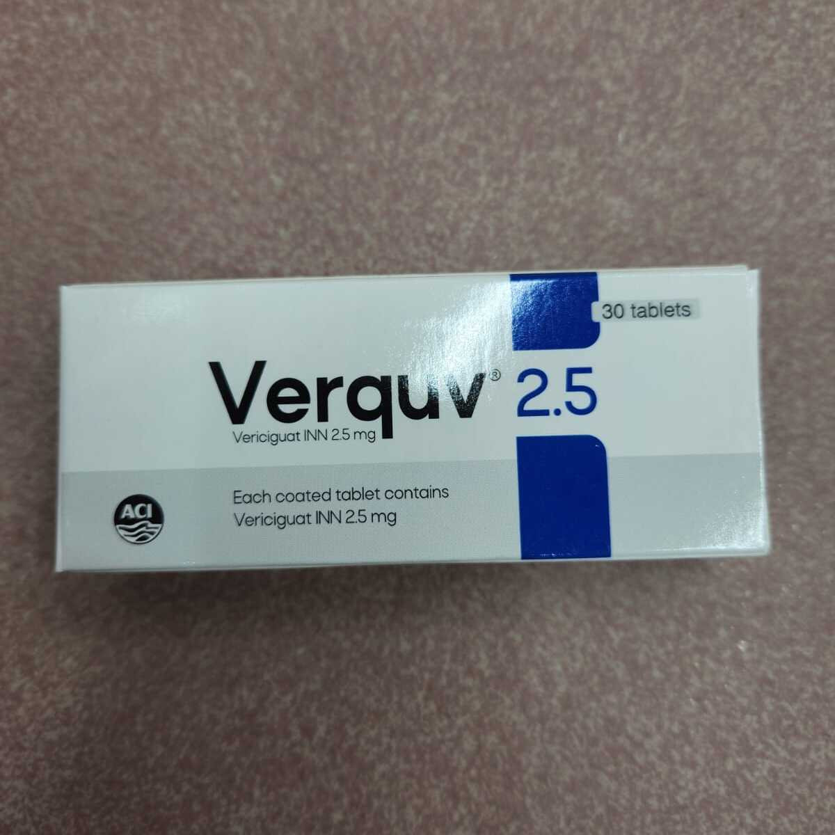Pack Image: Verquv 2.5 mg Tablet (3 x 10)