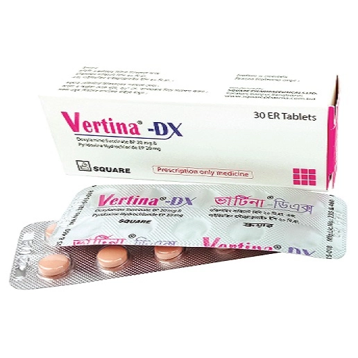 Pack Image: Vertina-DX 20 mg Tablet (3 x 10)