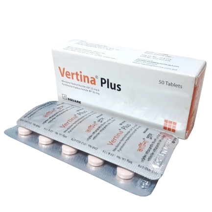 Pack Image: Vertina Plus 25 mg Tablet (5 x 10)