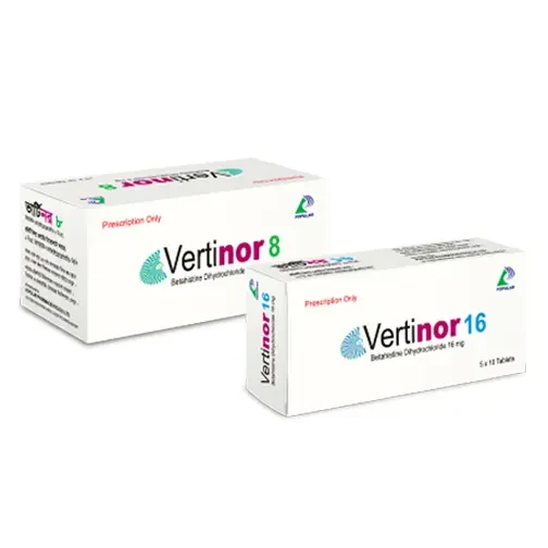Pack Image: Vertinor 8 mg Tablet (10 x 10)