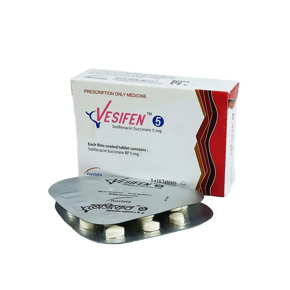 Pack Image: Vesifen 5 mg Tablet (3 x 10)