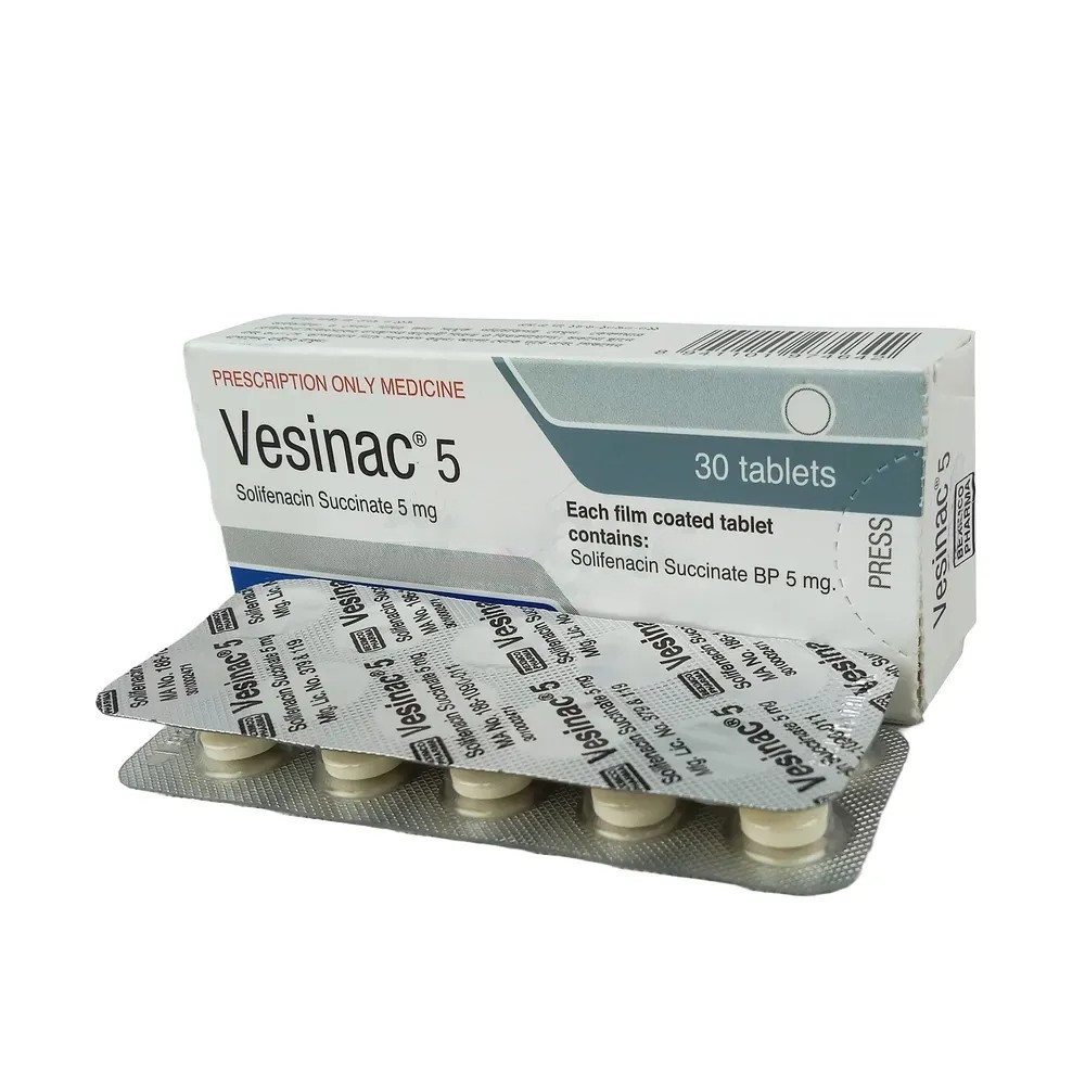 Pack Image: Vesinac 5 mg Tablet (3 x 10)