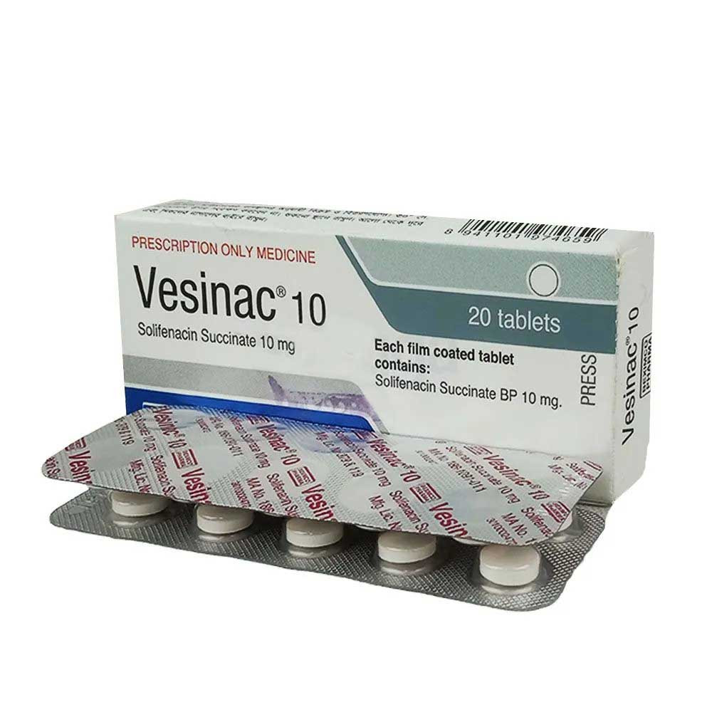 Pack Image: Vesinac 10 mg Tablet (2 x 10)