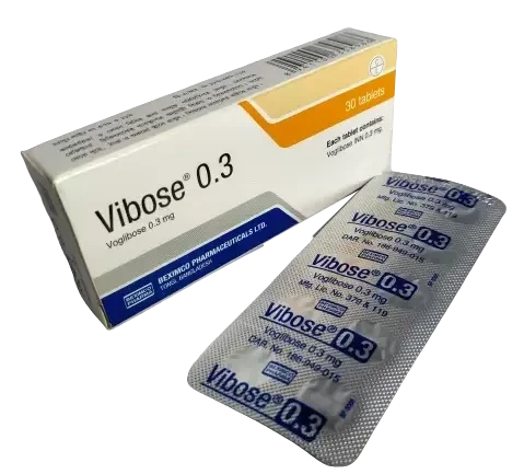 Pack Image: Vibose 0.3 mg Tablet (3 x 10)