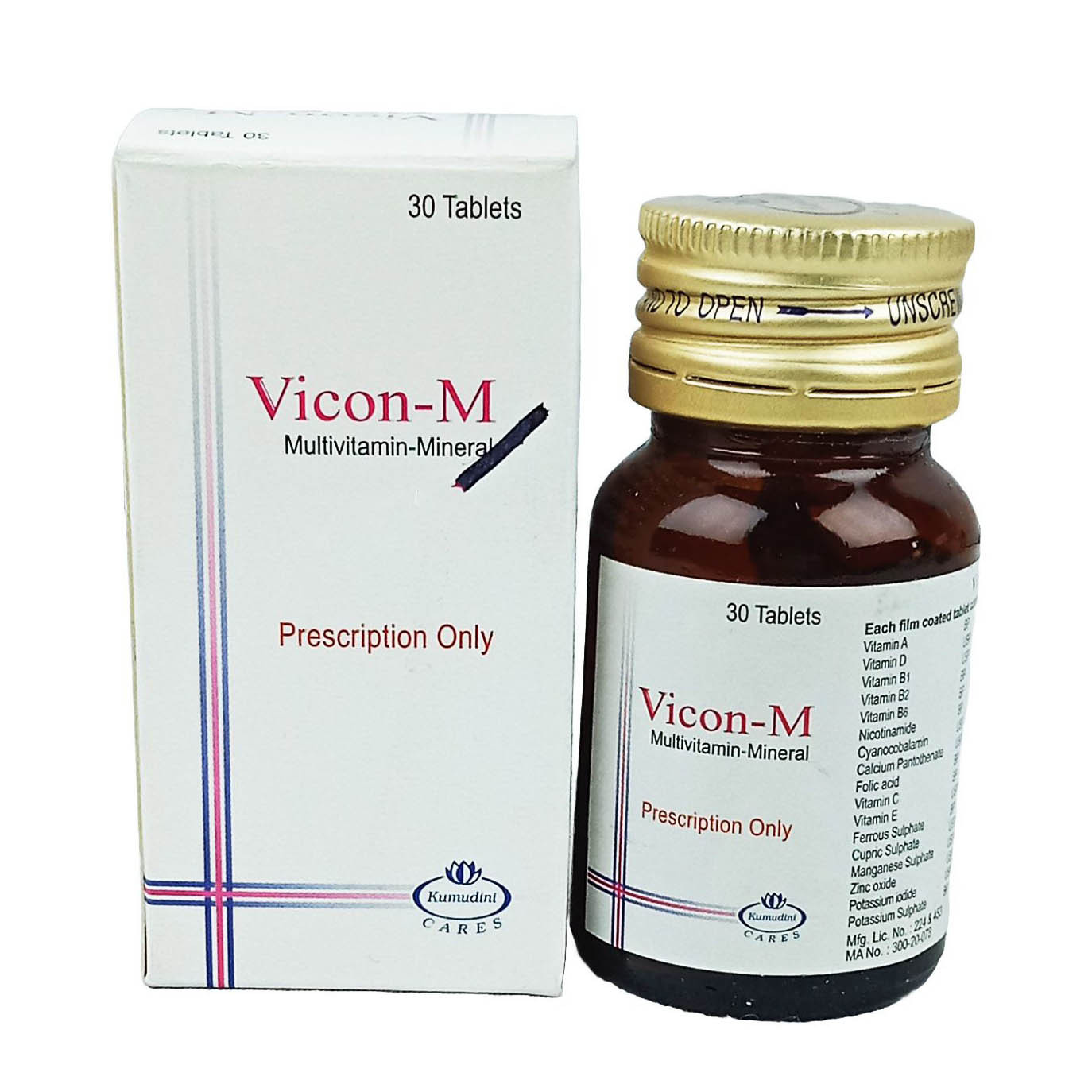 Pack Image: Vicon-M  Tablet (1 x 30)