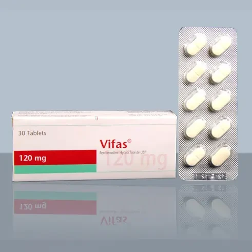 Pack Image: Vifas 120 mg Tablet (3 x 10)