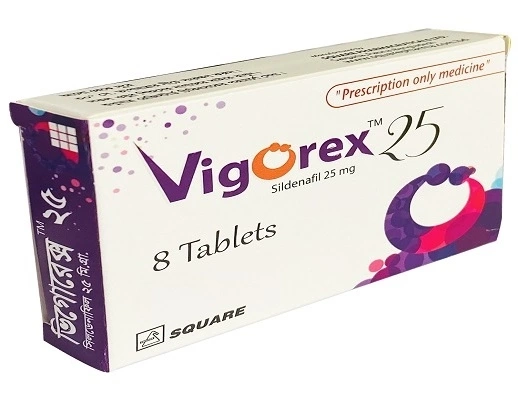 Pack Image: Vigorex 25 mg Tablet (2 x 5)