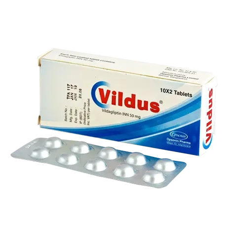 Pack Image: Vildus 50 mg Tablet (2 x 10)
